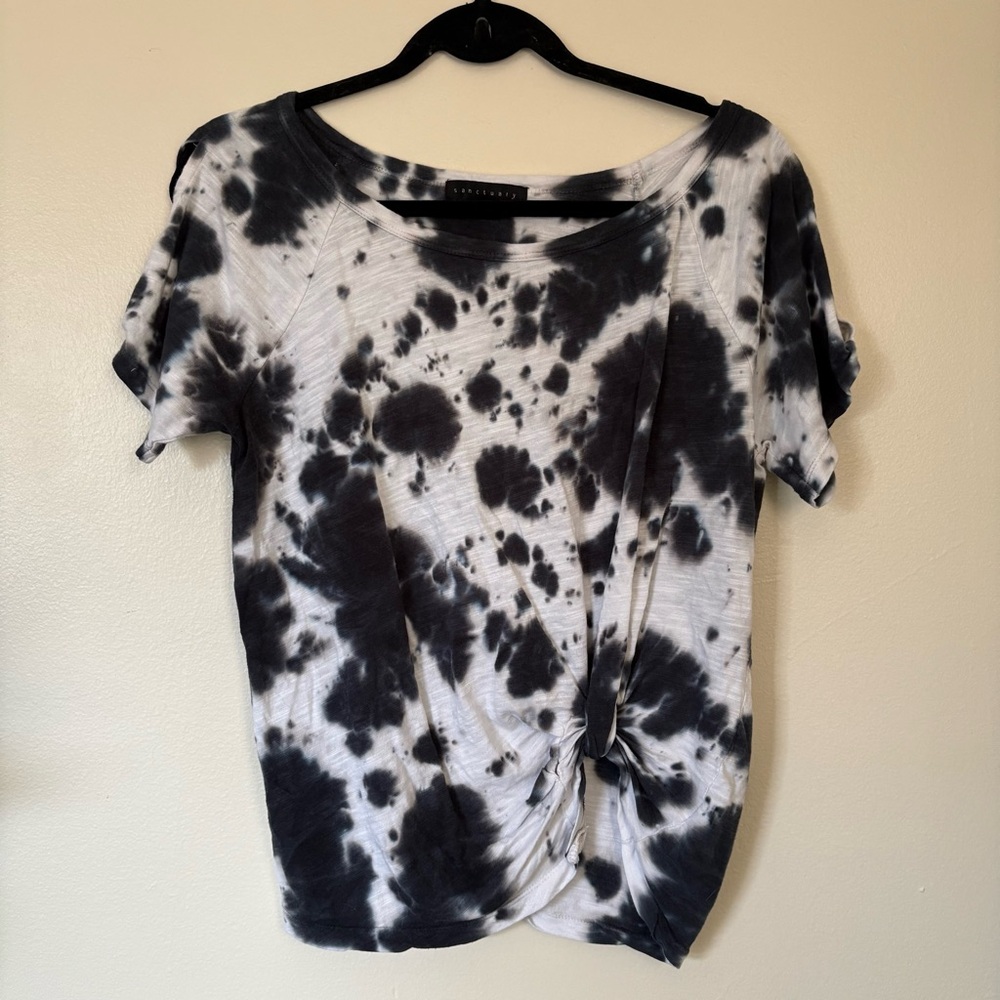 Sanctuary Vechi Twist Tie-Dye Cotton Top Size XS